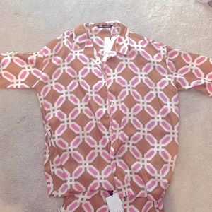 Zara Short Sleeve Top and Pant Set